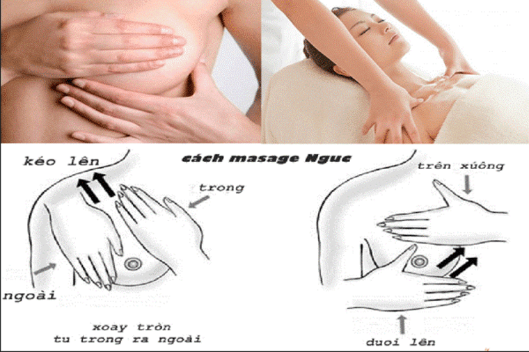 Massage trước khi dùng máy hút sữa