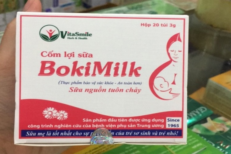 Sản phẩm cốm lợi sữa BokiMilk của VitaSmile