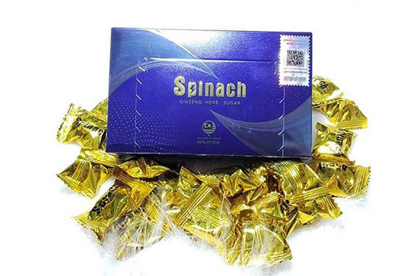 Spinach là sản phẩm kẹo ngậm đến từ công ty dược phẩm của Malaysia
